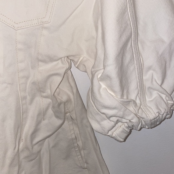 Corseted Denim mini dress - Picture 2 of 3